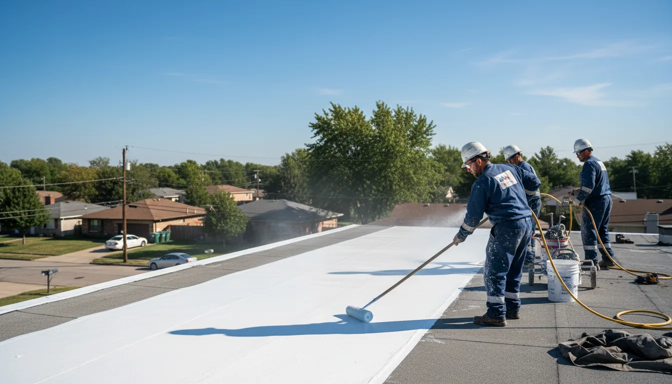 Commercial roof coating in Brumley, MO near me
